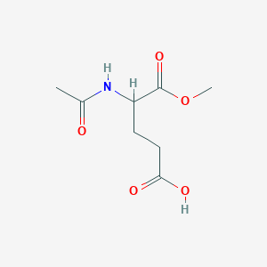 molecular formula C8H13NO5 B13392784 4-Acetamido-5-methoxy-5-oxopentanoic acid 
