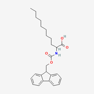 molecular formula C26H33NO4 B13392805 2-(9H-fluoren-9-ylmethoxycarbonylamino)undecanoic acid 