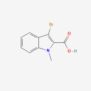 molecular formula C10H8BrNO2 B1339282 3-bromo-1-methyl-1H-indole-2-carboxylic acid CAS No. 499983-77-6