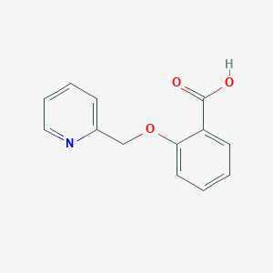 molecular formula C13H11NO3 B1339286 2-(Pyridin-2-ylmethoxy)benzoic acid CAS No. 185053-79-6