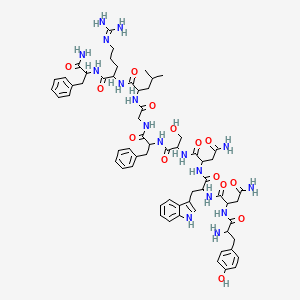 molecular formula C63H83N17O14 B13392860 Kisspeptin-10, human 