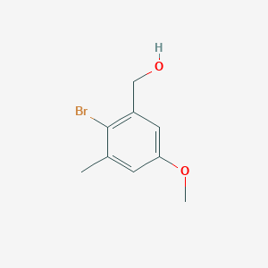 molecular formula C9H11BrO2 B1339287 (2-Bromo-5-methoxy-3-methylphenyl)methanol CAS No. 110451-90-6