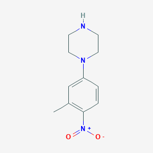 molecular formula C11H15N3O2 B1339289 1-(3-Methyl-4-nitrophenyl)piperazine CAS No. 192441-84-2