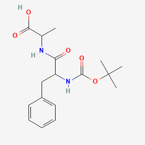 molecular formula C17H24N2O5 B13392903 l-Alanine, N-[N-[(1,1-dimethylethoxy)carbonyl]-d-phenylalanyl]- 