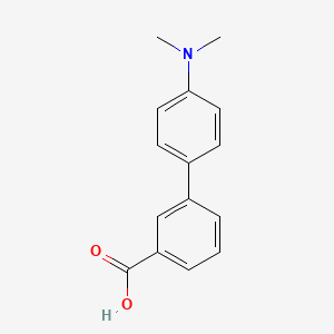 molecular formula C15H15NO2 B1339296 4'-(Dimethylamino)-[1,1'-biphenyl]-3-carboxylic acid CAS No. 893737-65-0