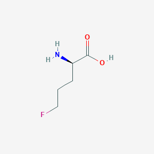 molecular formula C5H10FNO2 B1339298 (R)-2-Amino-5-fluorovaleric acid 