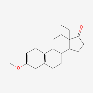 molecular formula C20H28O2 B13393020 13-ethyl-3-methoxy-4,6,7,8,9,11,12,14,15,16-decahydro-1H-cyclopenta[a]phenanthren-17-one 