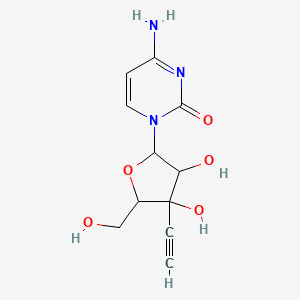 molecular formula C11H13N3O5 B13393095 3'-C-ethinylcytidine 