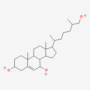 molecular formula C27H46O3 B13393145 Cholest-5-ene-3,7,26-triol 