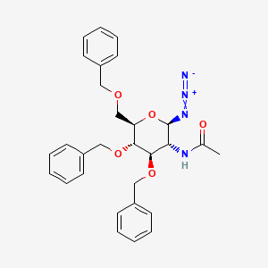 molecular formula C29H32N4O5 B1339315 2-Acetamido-3,4,6-tri-O-benzyl-2-deoxy-beta-D-glucopyranosyl Azide CAS No. 214467-60-4