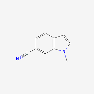 molecular formula C10H8N2 B1339316 1-Methyl-1H-indole-6-carbonitrile CAS No. 20996-87-6