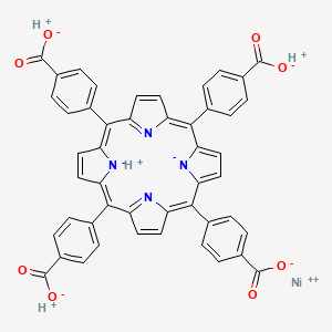 molecular formula C48H28N4NiO8 B13393205 hydron;nickel(2+);4-[10,15,20-tris(4-carboxylatophenyl)porphyrin-22,24-diid-5-yl]benzoate 