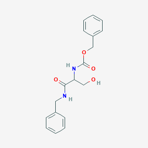 molecular formula C18H20N2O4 B13393252 benzyl N-[1-(benzylamino)-3-hydroxy-1-oxopropan-2-yl]carbamate 