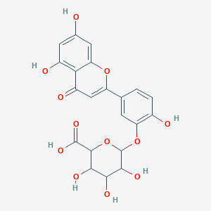 molecular formula C21H18O12 B13393280 Luteolin-3'-D-glucuronide;Luteolin 3'-O-glucuronide;Luteolin-3-O-(c)micro-D-glucuronide 