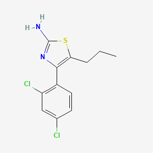 molecular formula C12H12Cl2N2S B13393362 4-(2,4-Dichloro-phenyl)-5-propyl-thiazol-2-ylamine 