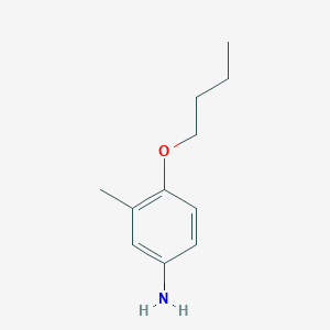 molecular formula C11H17NO B1339339 4-Butoxy-3-methylaniline 