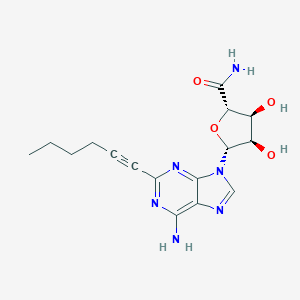 2-(1-Hexyn-1-yl)adenosine-5'-uronamide