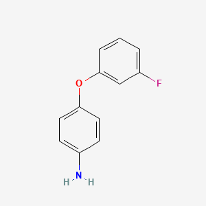 molecular formula C12H10FNO B1339340 4-(3-Fluorophenoxy)aniline CAS No. 307308-62-9