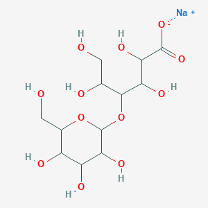 molecular formula C12H21NaO12 B13393407 Lactobionic acid, sodium salt 