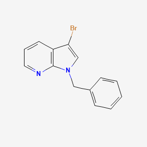 molecular formula C14H11BrN2 B1339342 1-苄基-3-溴-1H-吡咯并[2,3-b]吡啶 CAS No. 281192-93-6