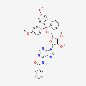 molecular formula C38H35N5O7 B13393443 N-[9-[5-[[bis(4-methoxyphenyl)-phenylmethoxy]methyl]-3,4-dihydroxyoxolan-2-yl]purin-6-yl]benzamide CAS No. 81246-82-4