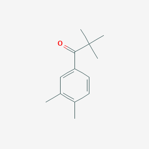 molecular formula C13H18O B1339345 2,2,3',4'-四甲基丙酮苯 CAS No. 7397-00-4