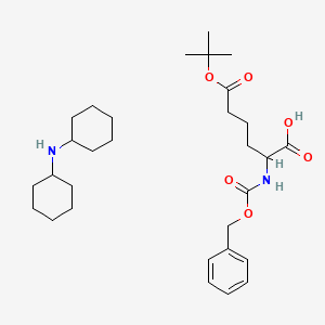 molecular formula C30H48N2O6 B13393471 N-cyclohexylcyclohexanamine;6-[(2-methylpropan-2-yl)oxy]-6-oxo-2-(phenylmethoxycarbonylamino)hexanoic acid 