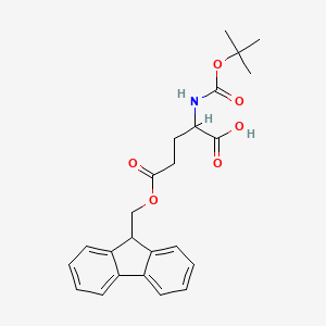 molecular formula C24H27NO6 B13393478 N-Boc-O5-fluorenylmethyl-D-glutamic acid 