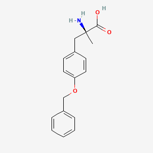 molecular formula C17H19NO3 B13393565 O-Benzyl-alpha-methyl-L-Tyr CAS No. 77457-02-4
