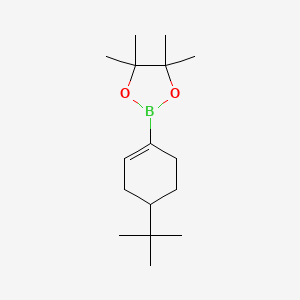 2-[4-(1,1-Dimethylethyl)-1-cyclohexen-1-yl]-4,4,5,5-tetramethyl-1,3,2-dioxaborolane