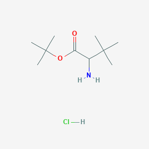 molecular formula C10H22ClNO2 B13393617 Tert-butyl 2-amino-3,3-dimethylbutanoate hydrochloride 
