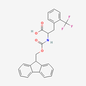 molecular formula C25H20F3NO4 B13393637 Fmoc-L-2-trifluoromethylphe 