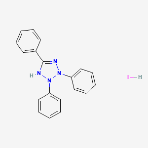 molecular formula C19H17IN4 B13393640 2,3,5-triphenyl-2,3-dihydro-1H-1,2,3,4-tetrazol-1-ium iodide 