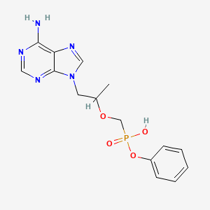 molecular formula C15H18N5O4P B13393660 Tenofovir alafenamide Intermediate 1 