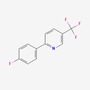 molecular formula C12H7F4N B1339368 2-(4-Fluorophenyl)-5-(trifluoromethyl)pyridine CAS No. 370878-58-3