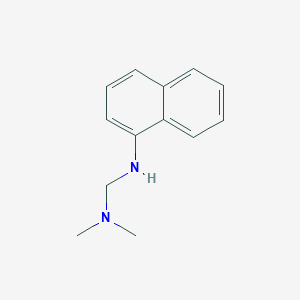 molecular formula C13H16N2 B13393726 N,N-dimethyl-N-(naphthalen-1-yl)methanediamine 