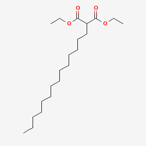molecular formula C21H40O4 B13393731 Diethyl tetradecylpropanedioate CAS No. 54580-47-1