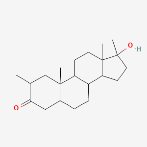 molecular formula C21H34O2 B13393746 17-Hydroxy-2,17-dimethylandrostan-3-one 