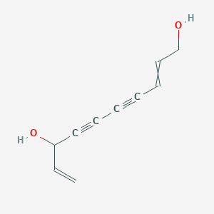 molecular formula C10H10O2 B13393747 Deca-2,9-dien-4,6-diyne-1,8-diol 