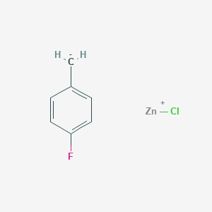 molecular formula C7H6ClFZn B13393781 chlorozinc(1+);1-fluoro-4-methanidylbenzene 
