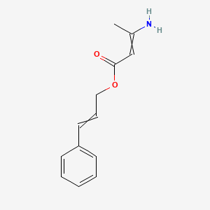 molecular formula C13H15NO2 B13393784 3-Phenylprop-2-enyl 3-aminobut-2-enoate 