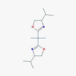molecular formula C15H26N2O2 B13393806 2,2-Bis((4S)-(-)-4-isopropyloxazoline)propane 