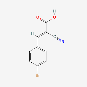 molecular formula C10H6BrNO2 B1339384 (E)-3-(4-Bromophenyl)-2-cyanoacrylic acid CAS No. 58177-54-1