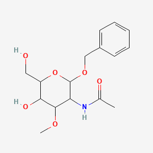 molecular formula C16H23NO6 B13393850 N-[(2S,3R,4R,5S,6R)-2-(Benzyloxy)-5-hydroxy-6-(hydroxymethyl)-4-methoxyoxan-3-YL]acetamide 