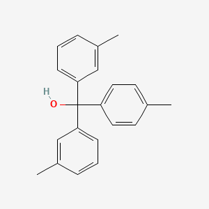 molecular formula C22H22O B13393858 3,3'-Dimethyl-4''-methyltrityl alcohol 