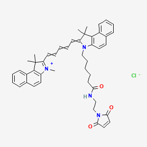 molecular formula C46H49ClN4O3 B13393878 Cyanine5.5 maleimide 