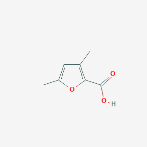 molecular formula C7H8O3 B1339389 3,5-Dimethylfuran-2-carboxylic acid CAS No. 34297-68-2
