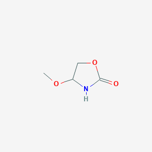 molecular formula C4H7NO3 B13393904 4-Methoxy-1,3-oxazolidin-2-one CAS No. 14441-94-2