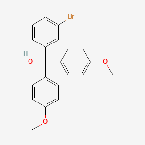 molecular formula C21H19BrO3 B13393912 3-Bromo-4',4''-dimethoxytrityl alcohol 