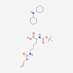 molecular formula C27H49N3O6 B13393923 N-a-Boc-N-e-allyloxycarbonyl-L-lysinedicyclohexylaminesalt 